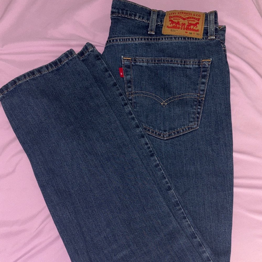 Levi's Dark Blue Straight-Leg Jeans